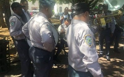 Police Band Zona Colonial Plaza Santo Domingo Event