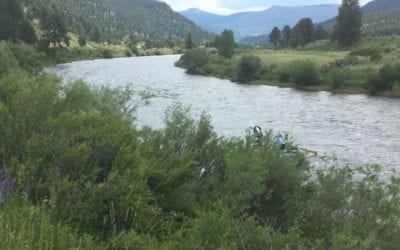 Fishing the Rio Grande fishing on rafts on upper Rio Grande