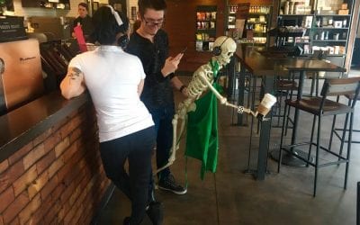 StarBucks Break Coffee on skeleton crew