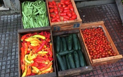 Fruits and Vegetables/ Ciudad Vieja Produce right off the boat