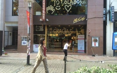 Big Mac in Montevideo American eating habits don't go away