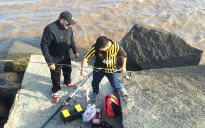 Fishing in the Rio Plata Catfish time