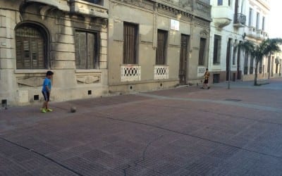 Kids Playing Soccer/Ciudad Vieja A national pastime