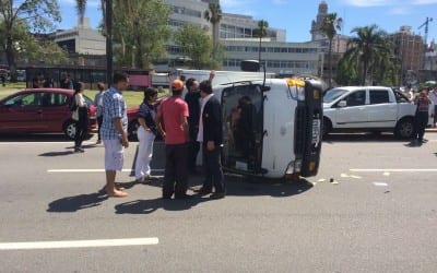 Car Accident on the Rambla/Montevideo Everyone was okay