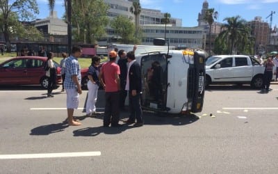 Car Accident on the Rambla/Montevideo Everyone was okay
