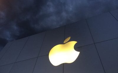 Albuquerque Uptown Apple at night