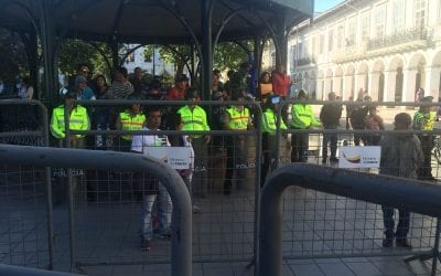 Protest Cuenca, Ecuador,December 4, 2015