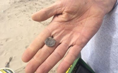 Prospecting On the beach at Padre