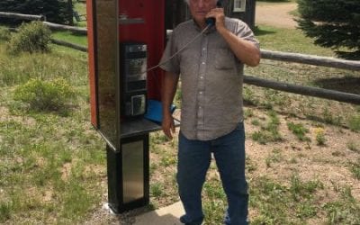 Calling Dr. Who Payphone on way to Creed,Colorado