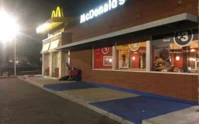 Campout at McDonalds Four thirty in the morning